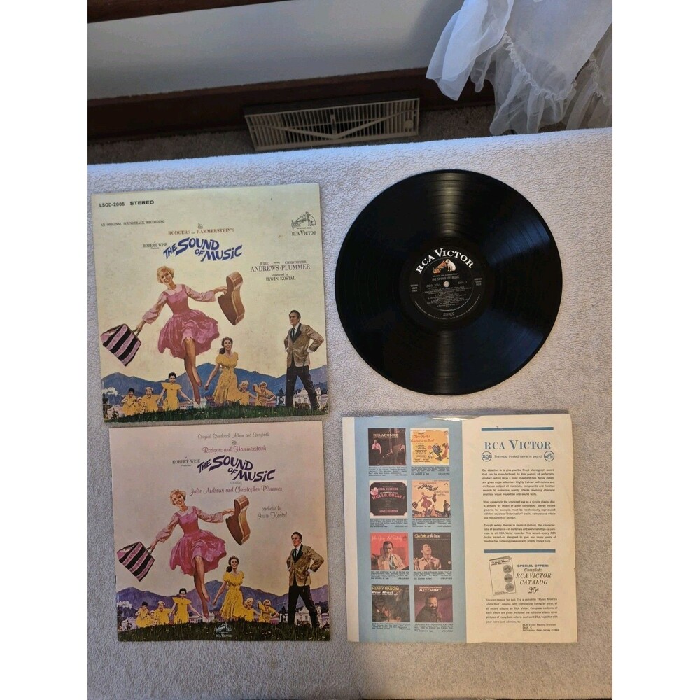 The Sound of Music Soundtrack Vinyl LP Julie Andrews RCA Victor LSOD-2005 Stereo